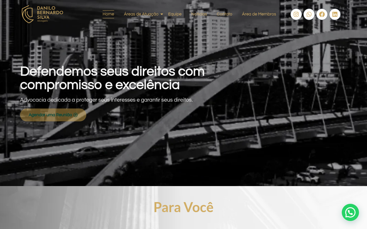 Site Bernardo e Santos Advogados